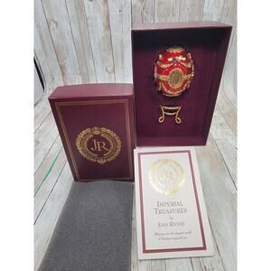 Jone Rivers Faberge Imperial Treasures The Portrait Egg with Box